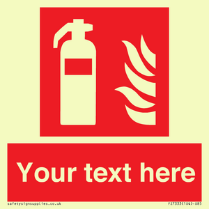 Custom Fire extinguisher Sign
